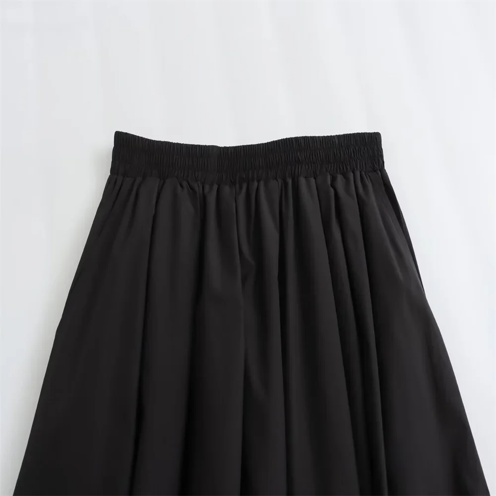 High Waist A-Line Maxi Skirt | Wovetsa