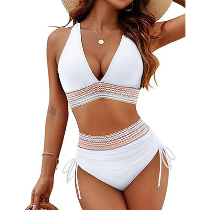 High Waist Tummy Control Bikini Set | Wovetsa