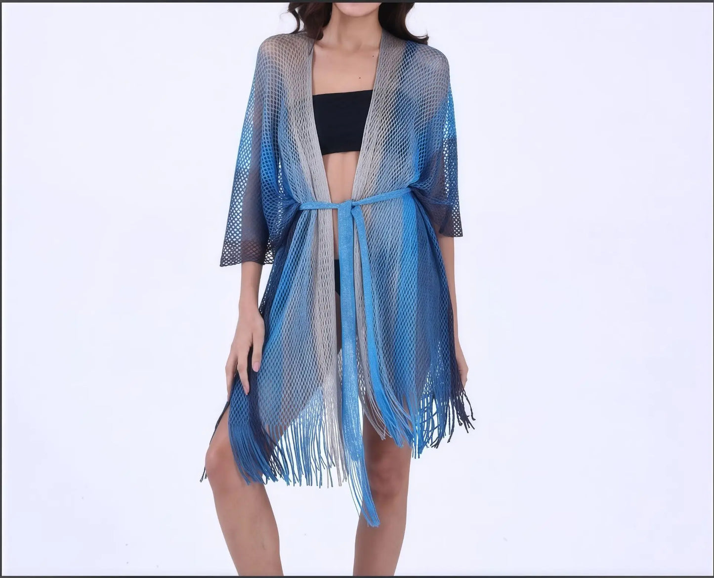 Tassel Hollow-Out Beach Cover-Up Dress | Wovetsa