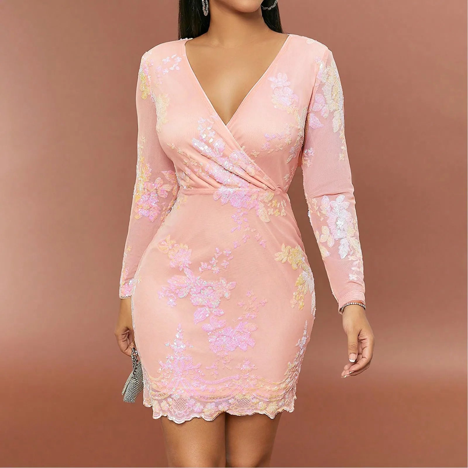 A-line Plus Size Prom Dress Women Clothes Women's Sequin Glitter Party Club Dress One Shoulder Pleated Cocktail платье женское