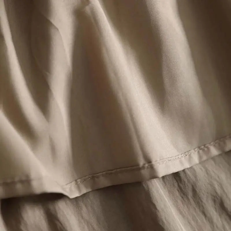 Solid Pleated Swing Midi Dress | Wovetsa