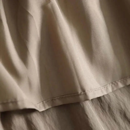 Solid Pleated Swing Midi Dress | Wovetsa