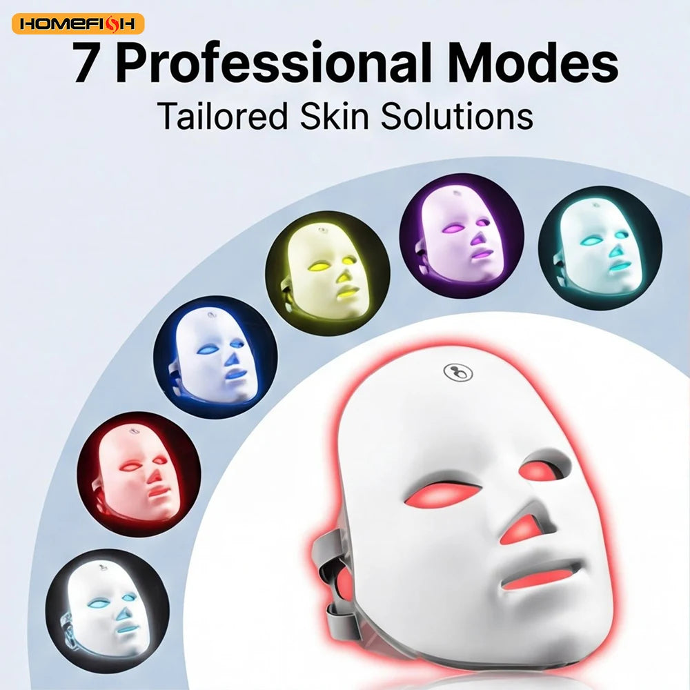 LED Photon Therapy Face Mask for Acne & Wrinkle Removal — Skin Rejuvenation | Wovetsa