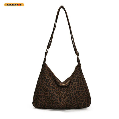 Leopard Print Retro Hobo Shoulder & Crossbody Bag | Wovetsa