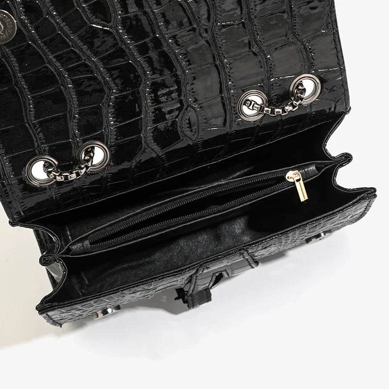 Sequin Chain Flap Crossbody Bag | Wovetsa