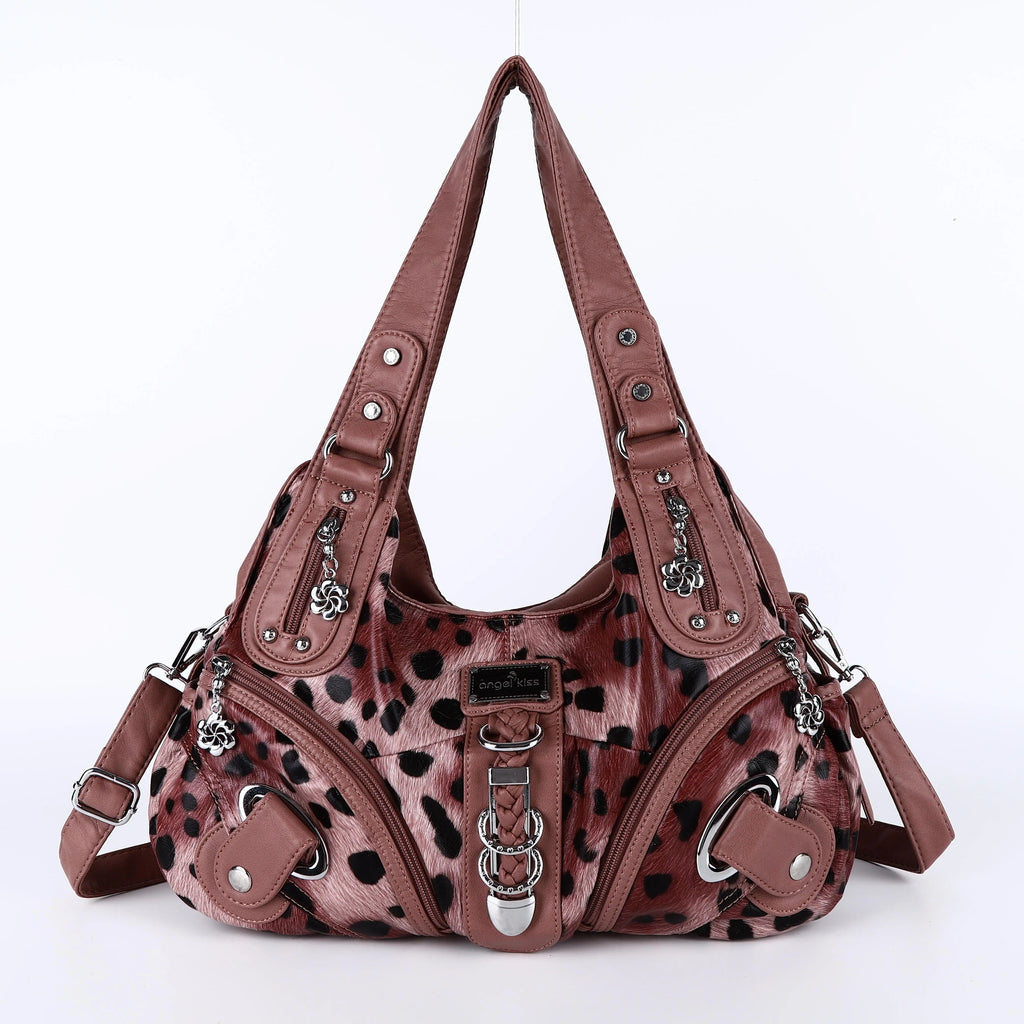 Leopard Print Hobo Shoulder Bag | Wovetsa