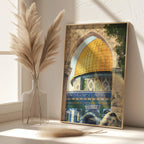 Al-Aqsa Mosque Islamic Art Canvas Print | Wovetsa