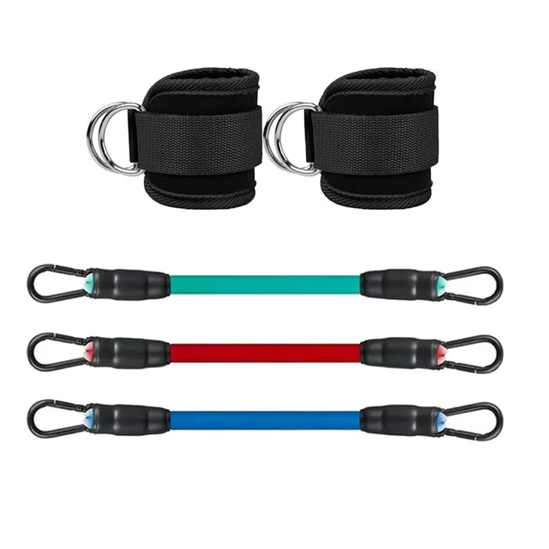 Ankle Strap Resistance Bands Set for Women — Glute & Hip Workout | Wovetsa