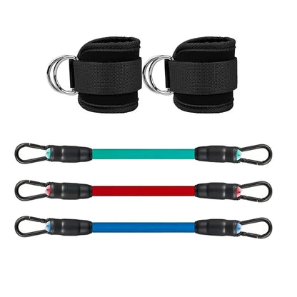Ankle Strap Resistance Bands Set for Women — Glute & Hip Workout | Wovetsa