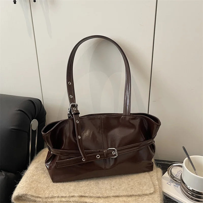 PU Baguette Shoulder Bag | Wovetsa