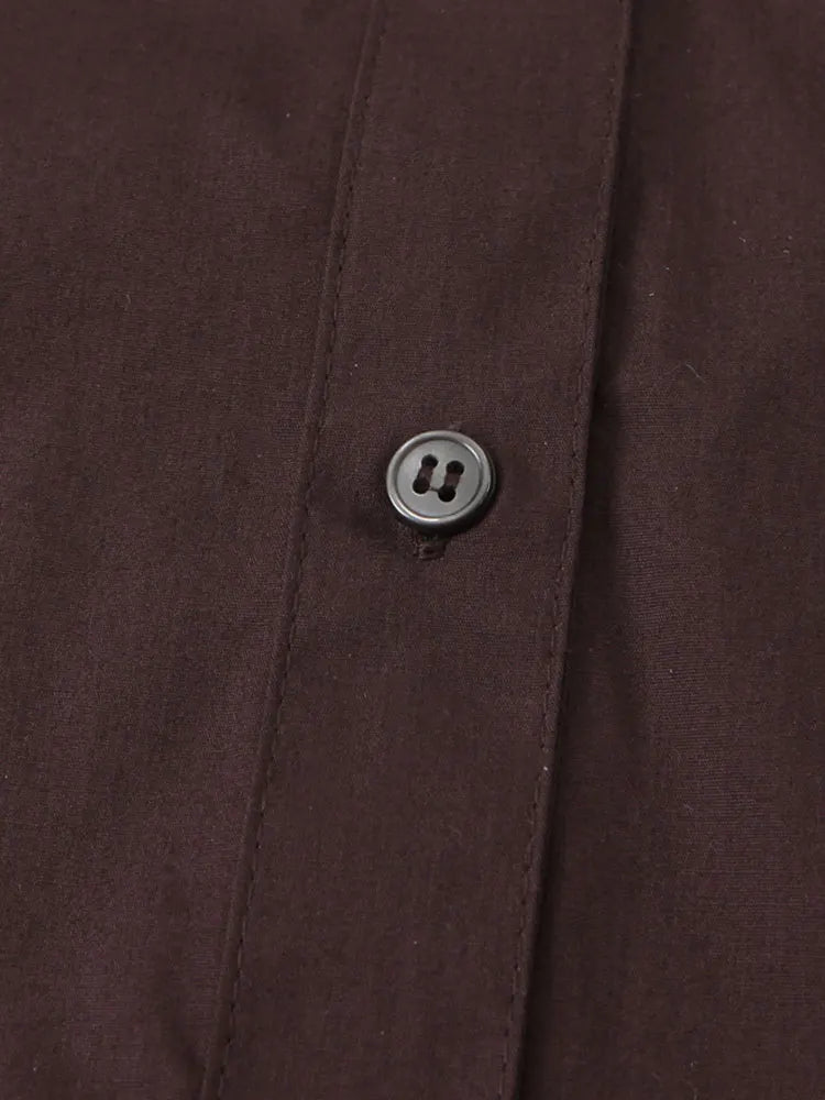 Scarf-Detail Loose Shirt | Wovetsa