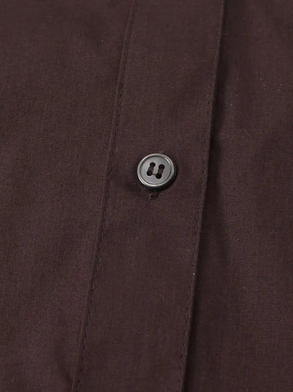 Scarf-Detail Loose Shirt | Wovetsa