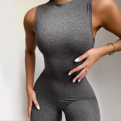 Sleeveless Slim Pencil Jumpsuit | Wovetsa