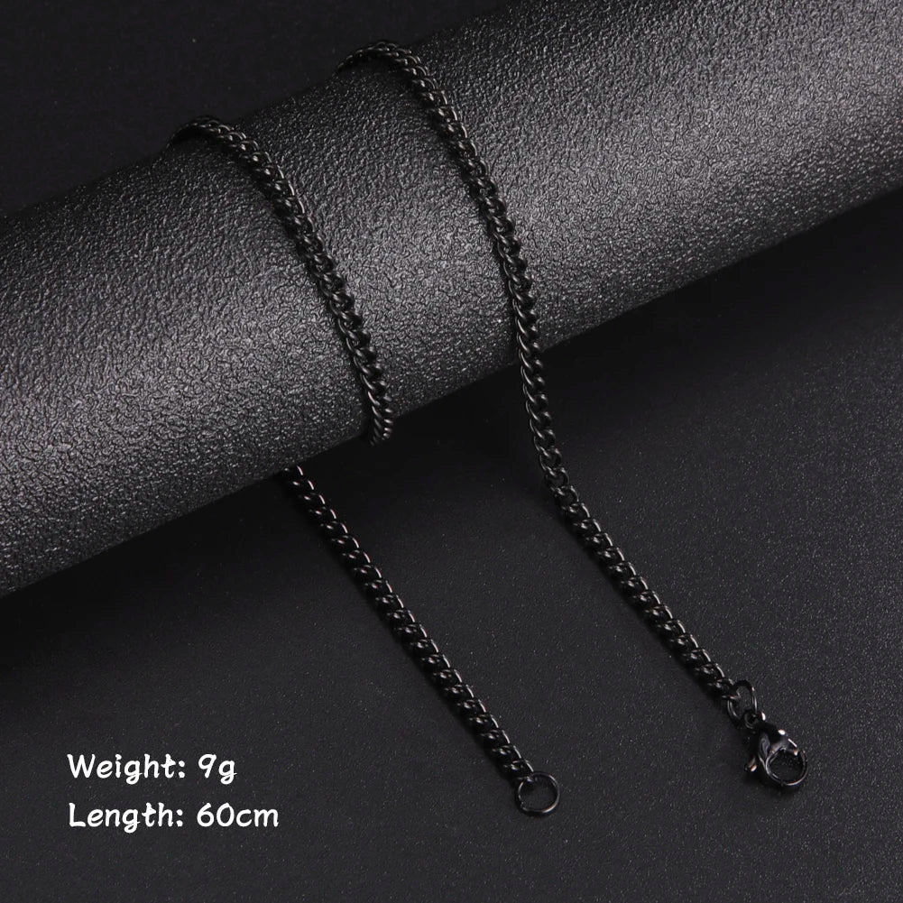60cm Stainless Steel Chain Necklace | Wovetsa