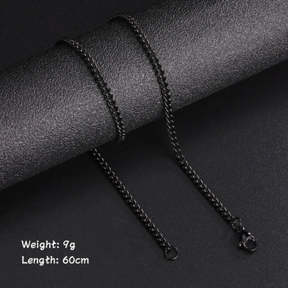 60cm Stainless Steel Chain Necklace | Wovetsa