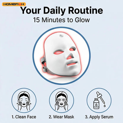 LED Photon Therapy Face Mask for Acne & Wrinkle Removal — Skin Rejuvenation | Wovetsa