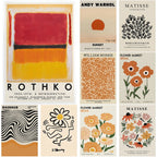 Abstract Art Poster Print Yayoi Kusama Matisse Rothko | Wovetsa