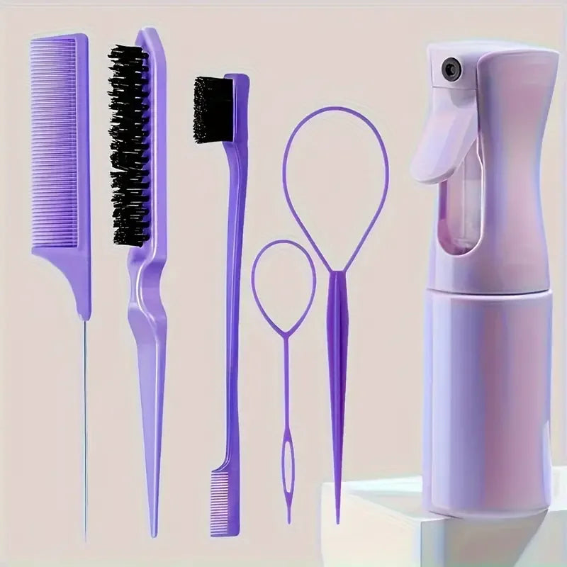6-Piece Hair Brush & Styling Tool Set | Wovetsa