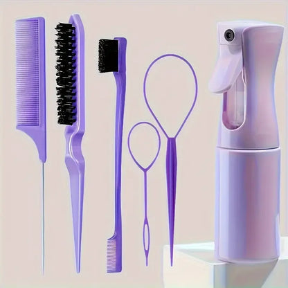 6-Piece Hair Brush & Styling Tool Set | Wovetsa