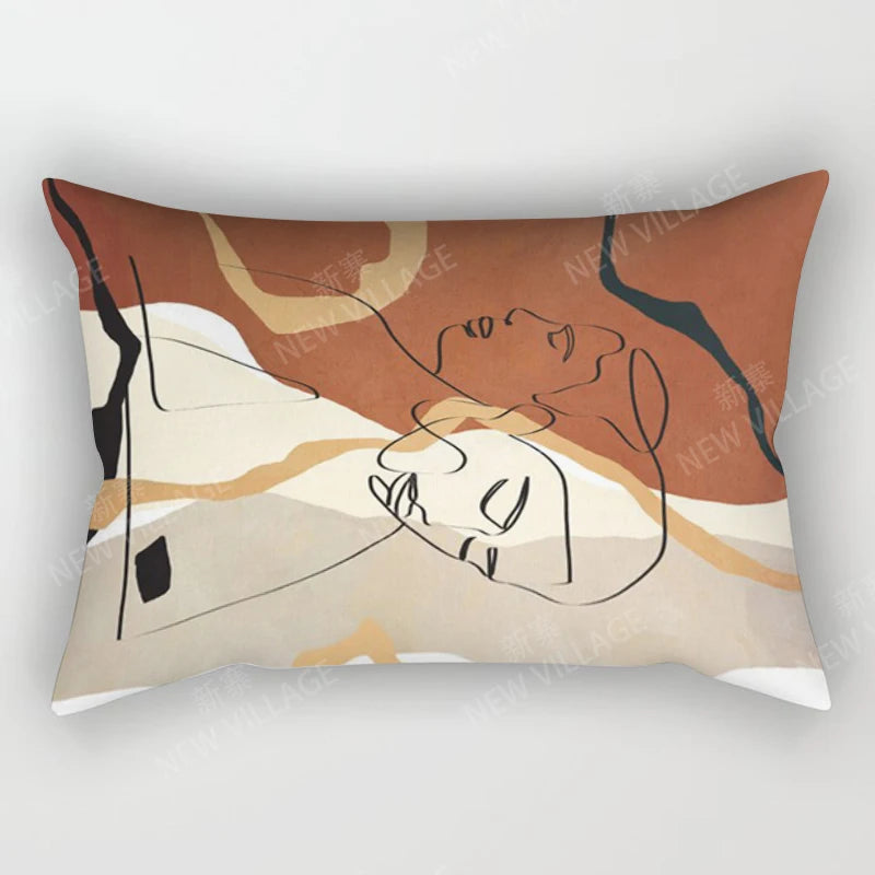 Boho Geometric Throw Pillow Cover | Wovetsa