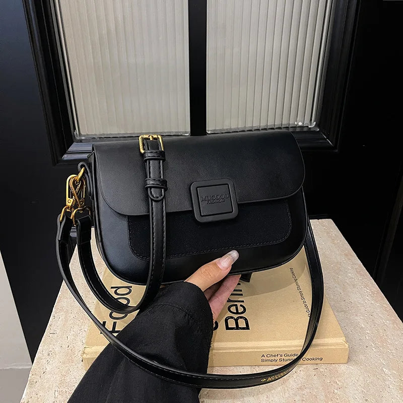 Embroidered PU Crossbody Shoulder Bag | Wovetsa