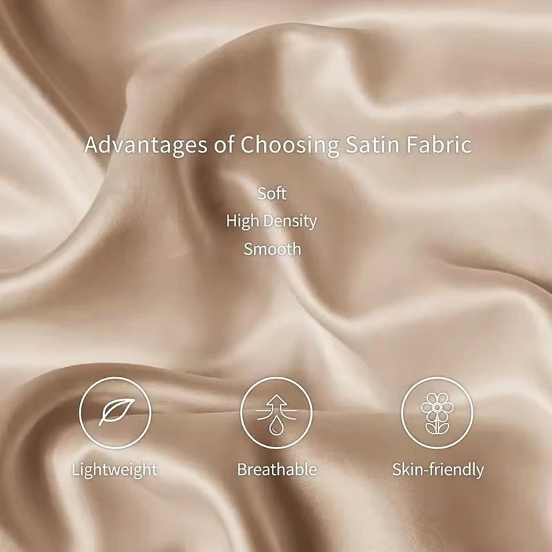 Cooling Satin Pillowcase for Beauty Sleep | Wovetsa