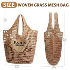 Handwoven Straw Beach Tote | Wovetsa