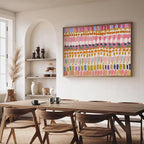 Pastel Abstract Color Block Canvas Print | Wovetsa
