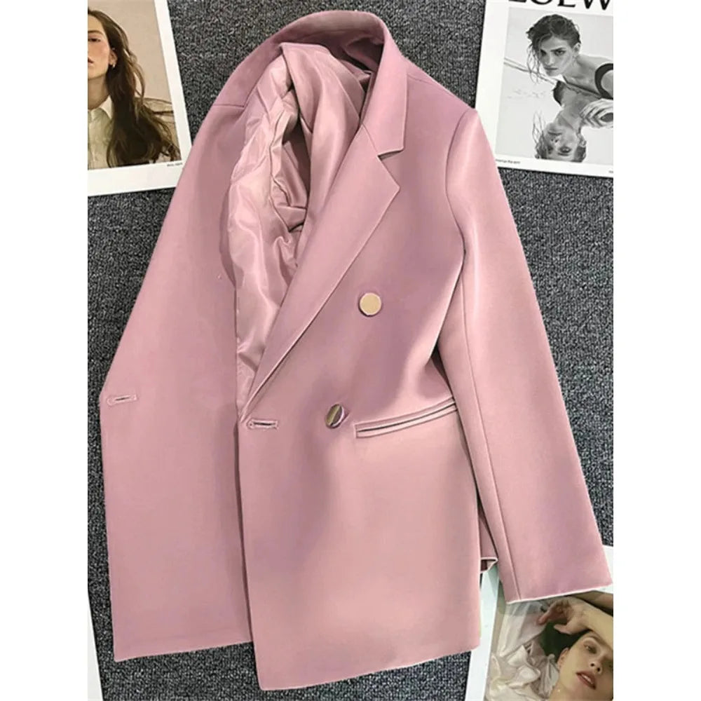 Double-Breasted Slim Blazer | Wovetsa