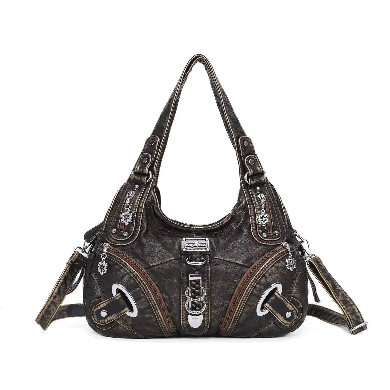 Leopard Print Hobo Shoulder Bag | Wovetsa