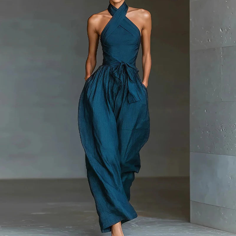 Women's Wide Leg Jumpsuit | Sophisticated Summer Resort Wear One Piece