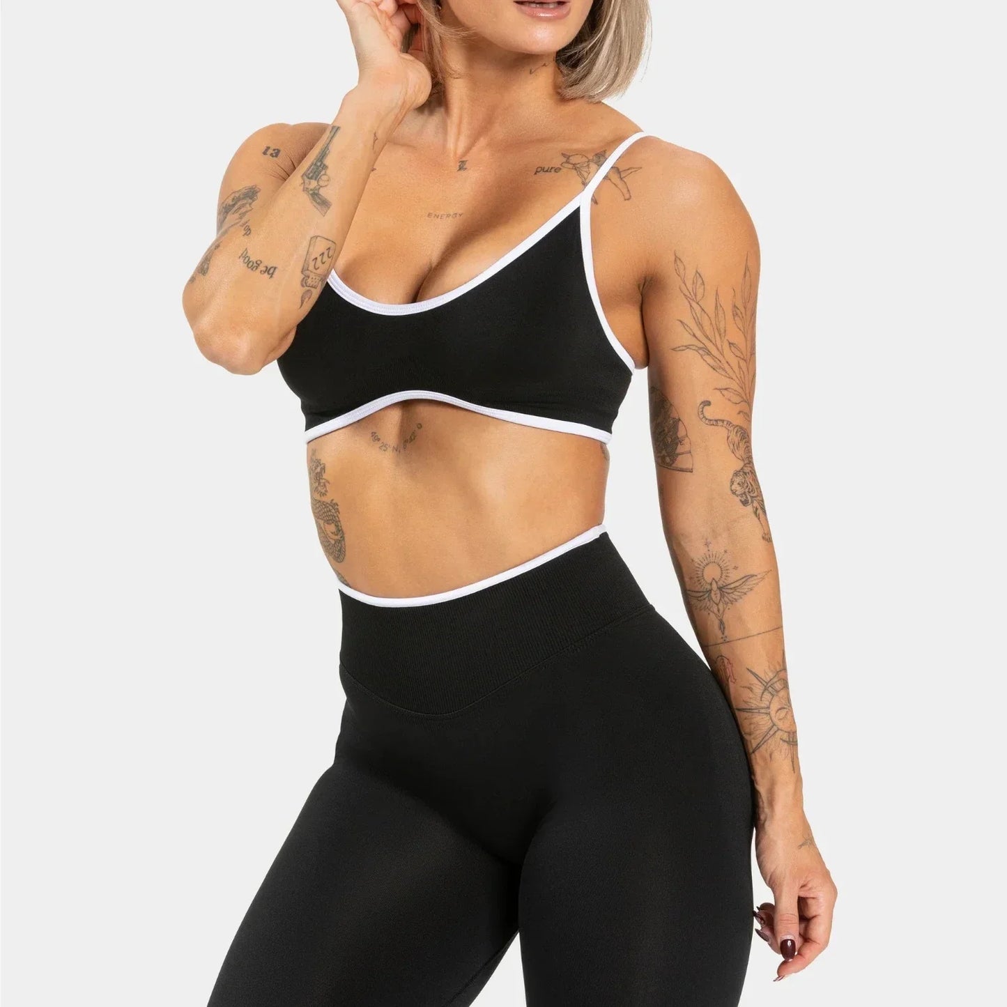 Backless Knit Sports Bra & Yoga Top | Wovetsa