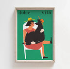 Modern Abstract & Funny Animal Canvas Wall Art Poster | Wovetsa