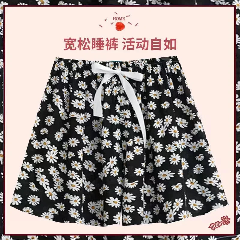 Floral High Waist Drawstring Shorts | Wovetsa