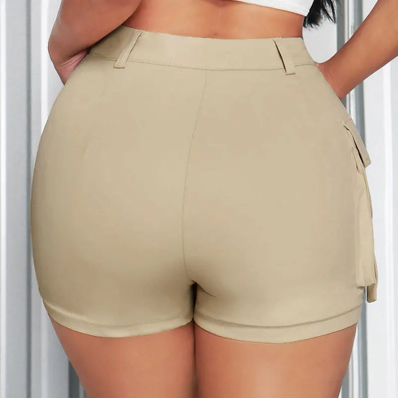 Bodycon Cargo Shorts | Wovetsa