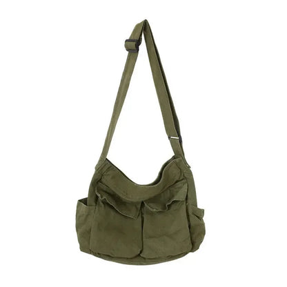 Retro Canvas Messenger Bag | Wovetsa