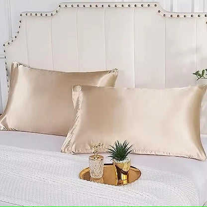 Cooling Satin Pillowcase for Beauty Sleep | Wovetsa