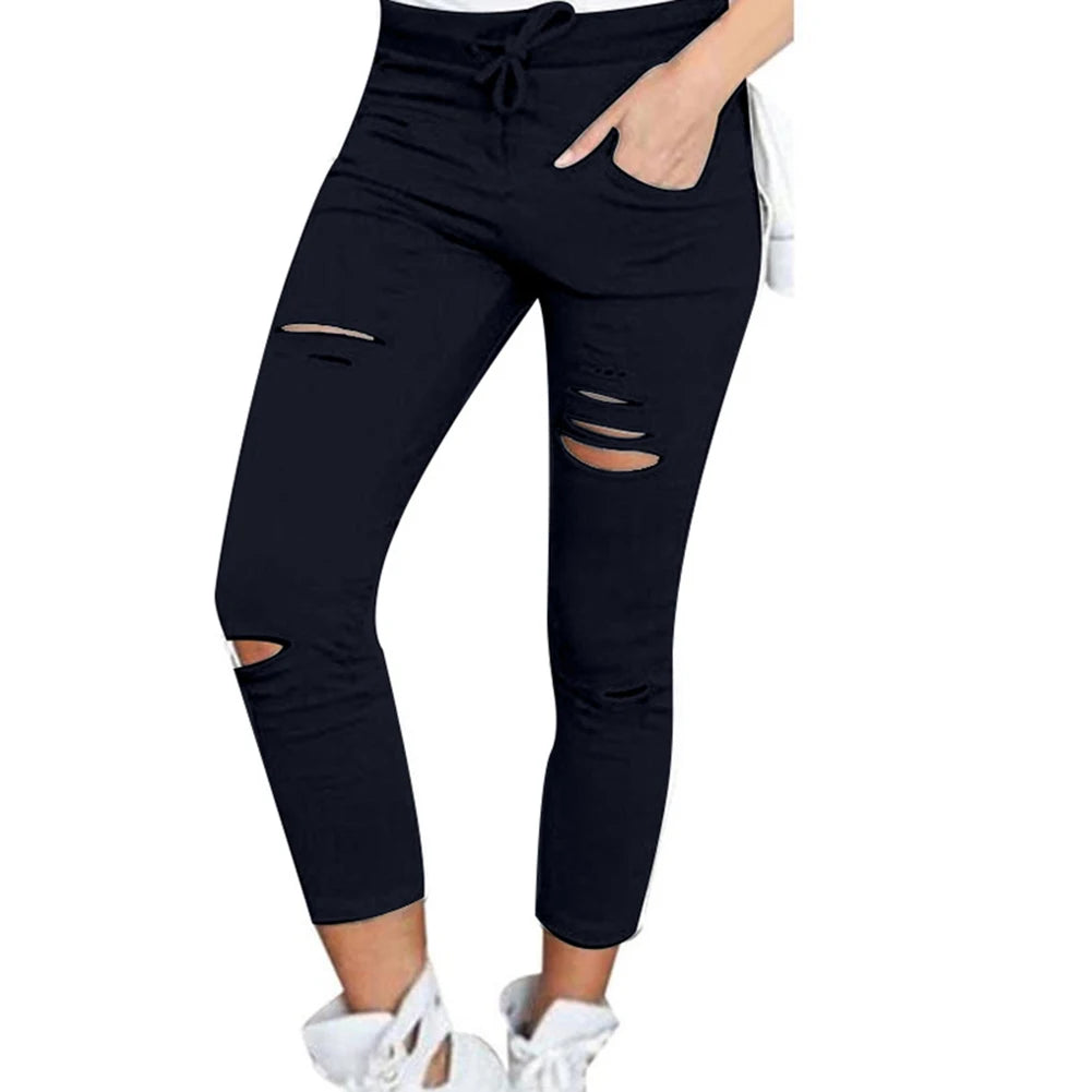 High-Waist Slim Pencil Pants | Wovetsa