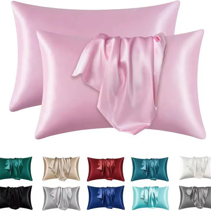 Cooling Satin Pillowcase for Beauty Sleep | Wovetsa