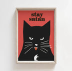 Modern Abstract & Funny Animal Canvas Wall Art Poster | Wovetsa