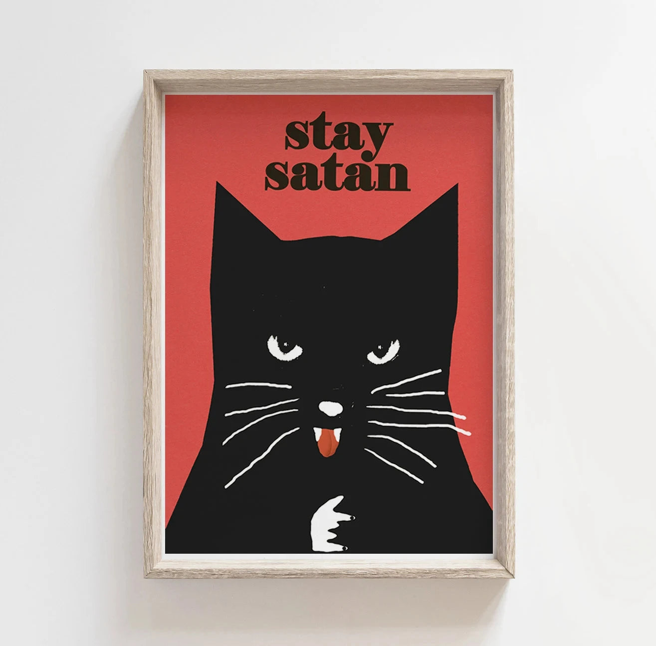 Modern Abstract & Funny Animal Canvas Wall Art Poster | Wovetsa