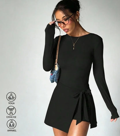 Long Sleeve Yoga Jumpsuit | Wovetsa
