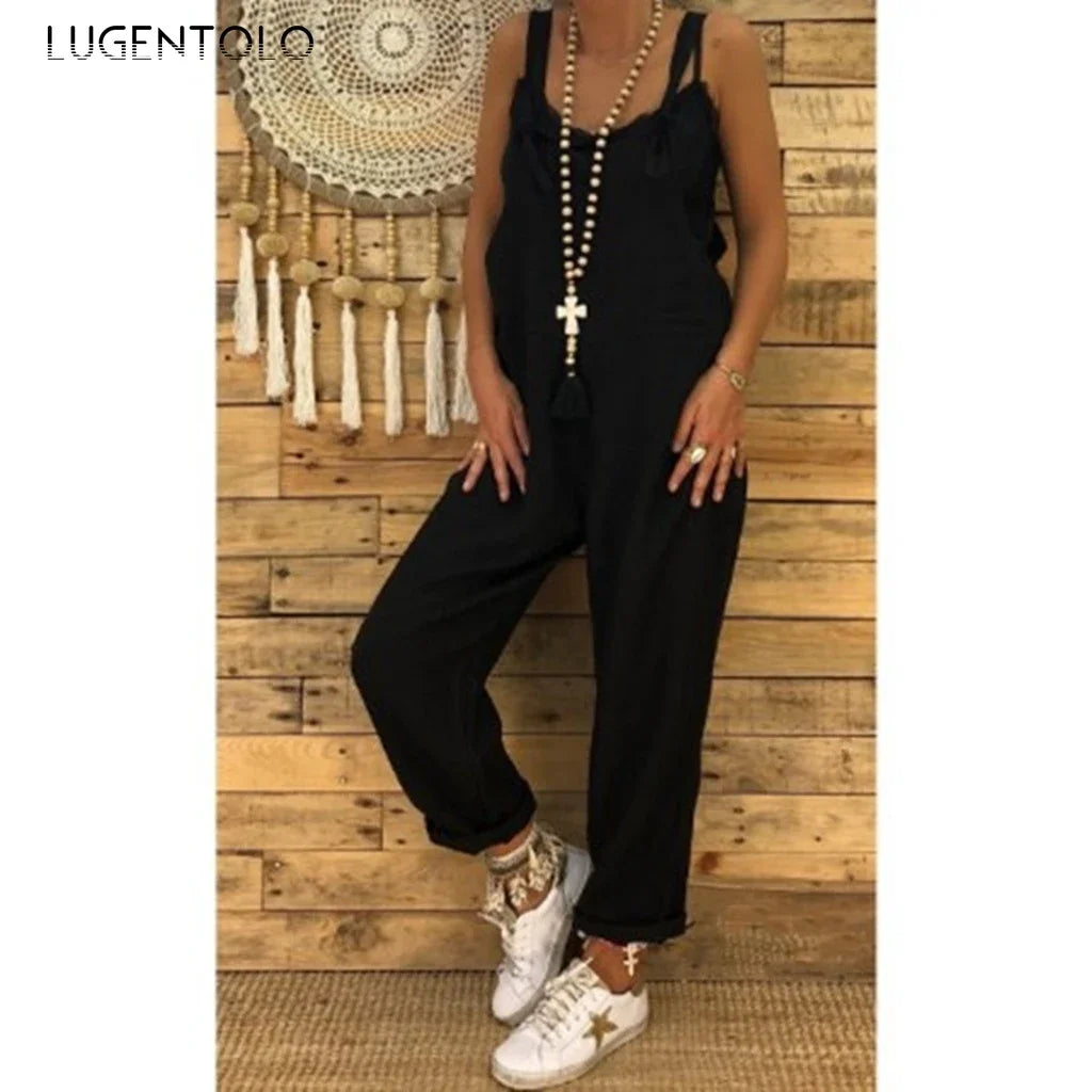 Suspender Loose Overall Jumpsuit | Wovetsa