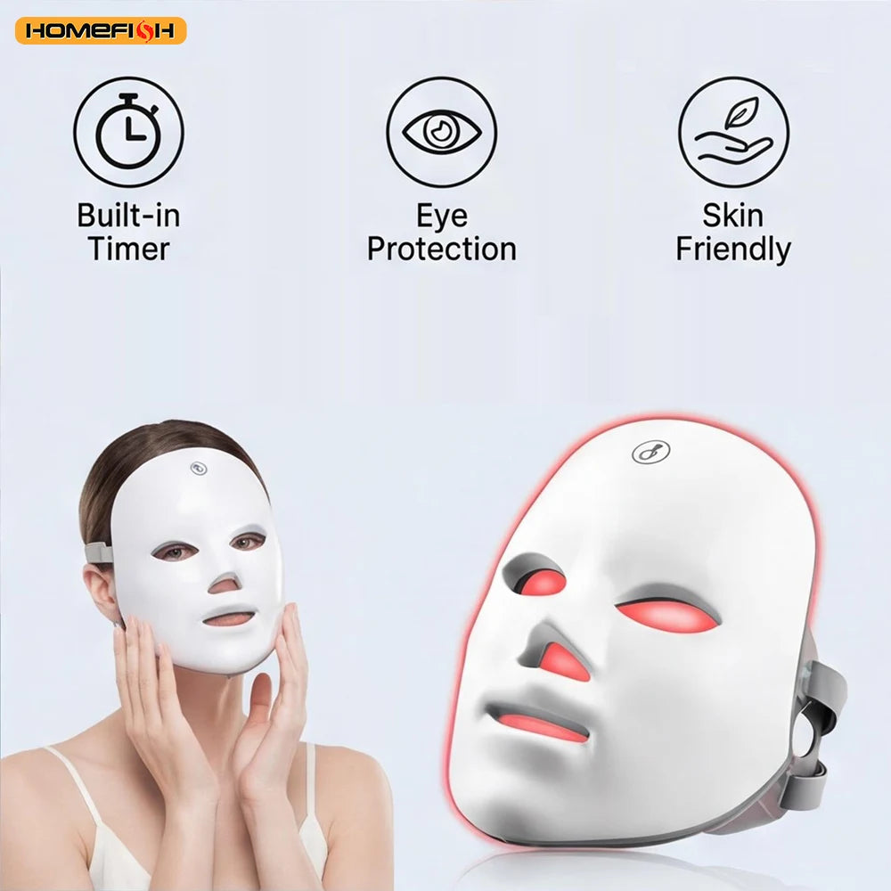 LED Photon Therapy Face Mask for Acne & Wrinkle Removal — Skin Rejuvenation | Wovetsa