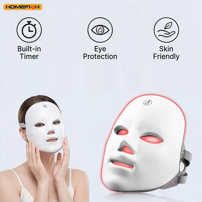 LED Photon Therapy Face Mask for Acne & Wrinkle Removal — Skin Rejuvenation | Wovetsa