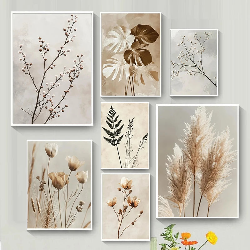 Botanical Canvas Wall Art Print | Wovetsa