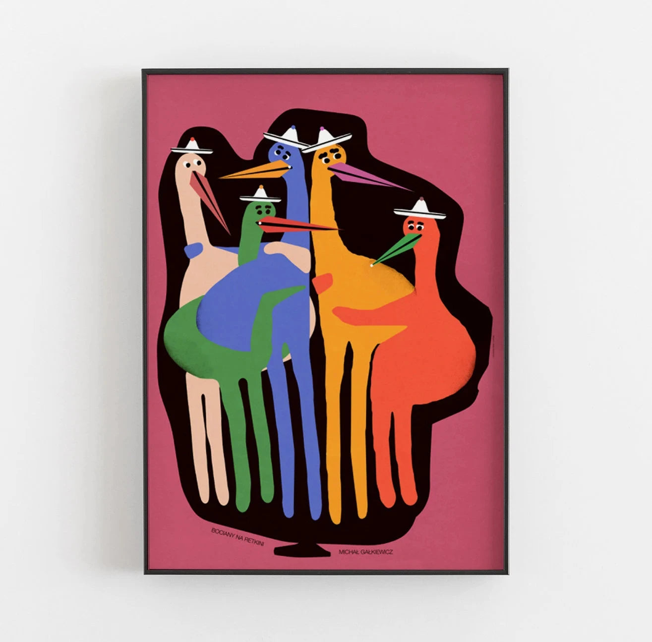 Modern Abstract & Funny Animal Canvas Wall Art Poster | Wovetsa