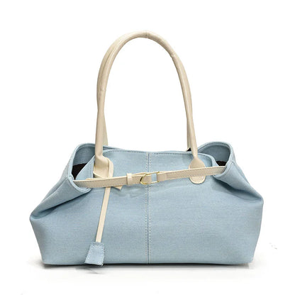 Denim Shoulder Bag | Wovetsa