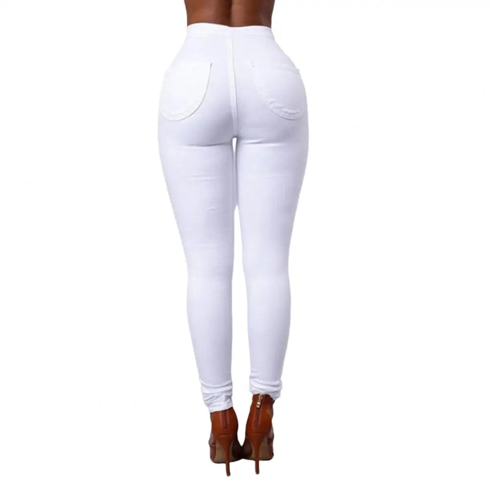High-Waist Slim Pencil Pants | Wovetsa