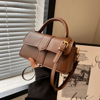Vintage Square Satchel Shoulder Bag | Wovetsa